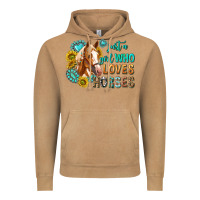 Vintage Camel western just a girl who loves horses Vintage Hoodie - texasbilliewilder
