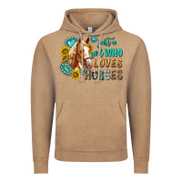 Vintage Coffee western just a girl who loves horses Vintage Hoodie - texasbilliewilder