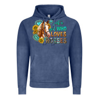 Vintage Denim western just a girl who loves horses Vintage Hoodie - texasbilliewilder