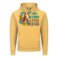 Vintage Mustard western just a girl who loves horses Vintage Hoodie - texasbilliewilder