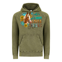 Vintage Olive western just a girl who loves horses Vintage Hoodie - texasbilliewilder
