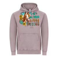 Vintage Zinc western just a girl who loves horses Vintage Hoodie - texasbilliewilder