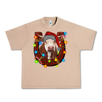 Burro christmas horseshoe with hereford cow Urban Heavy Tee - RanaPortraitStore
