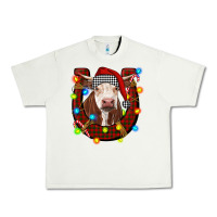 Pistachio christmas horseshoe with hereford cow Urban Heavy Tee - RanaPortraitStore
