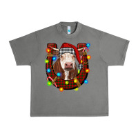 Tornado christmas horseshoe with hereford cow Urban Heavy Tee - RanaPortraitStore