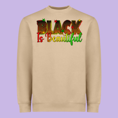Heavyweight Sweatshirt black is beautiful juneteenth