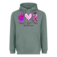 Sage Peace Love Cure Breast Cancer Heavyweight Hoodie - Jasminsmagicworld