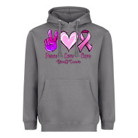 Storm Peace Love Cure Breast Cancer Heavyweight Hoodie - Jasminsmagicworld