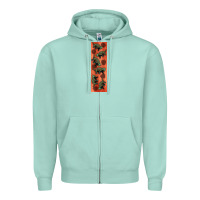Seafoam dinosaur ankylosaurus pen wrap Zipper Hoodie - Artiststas