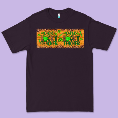 Western St. Patrick's Day One Lucky Teacher Premium Tee Designed By Artiststas