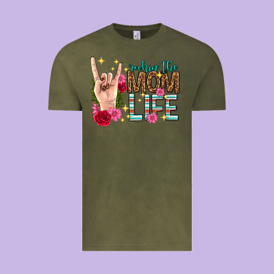 Rockin The Mom Life Mothers Day Vintage Tee Designed By Texasbilliewilder