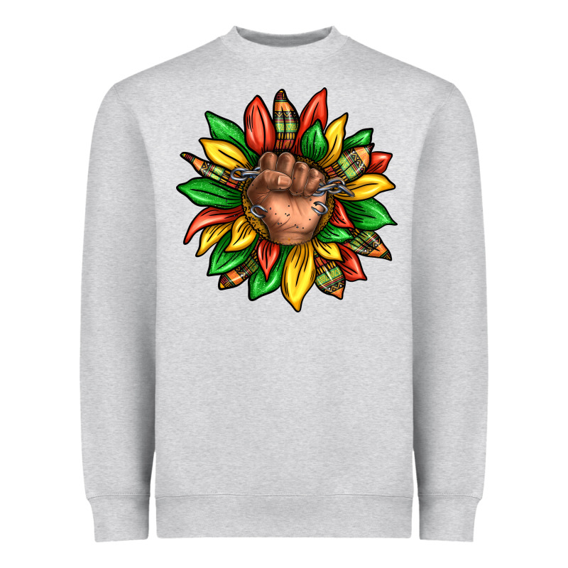 Black History Sunflower Heavyweight Sweatshirt by texasbilliewilder | Teevron