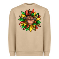 Mushroom black history sunflower Heavyweight Sweatshirt - texasbilliewilder