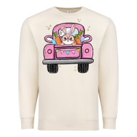Sandshell easter bunny and truck Premium Sweatshirt - MaliasSmallBusiness
