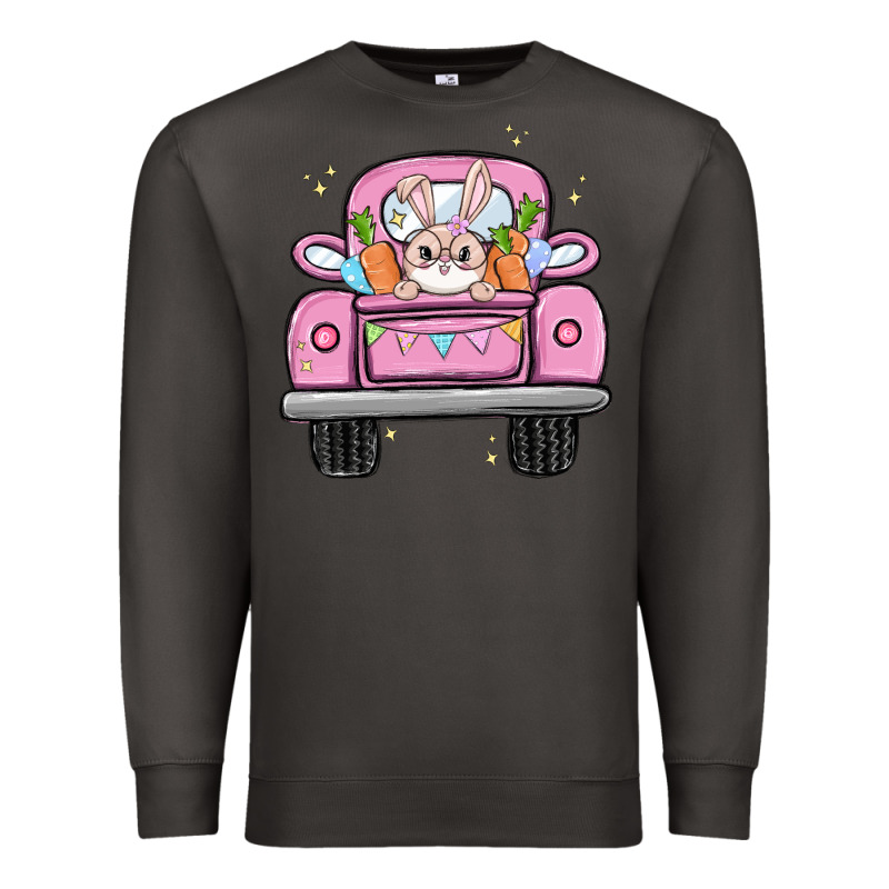 Easter Bunny And Truck Premium Sweatshirt by MaliasSmallBusiness | Teevron