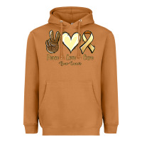 Meerkat Peace Love Cure Bone Cancer Heavyweight Hoodie - Jasminsmagicworld