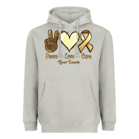 Moon Dust Peace Love Cure Bone Cancer Heavyweight Hoodie - Jasminsmagicworld