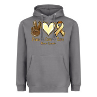 Storm Peace Love Cure Bone Cancer Heavyweight Hoodie - Jasminsmagicworld