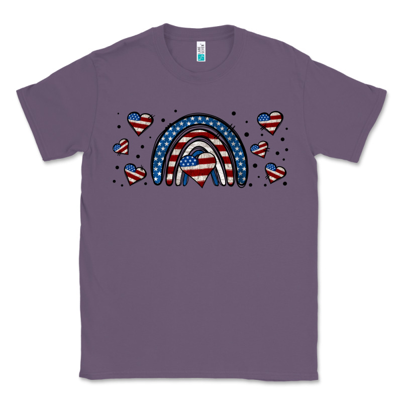 American Flag Rainbow 16oz Libbey Cup Classic Tee by HRA Design Shop | Teevron
