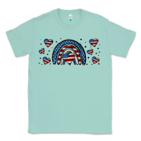Seafoam american flag rainbow 16oz libbey cup Classic Tee - HRA Design Shop