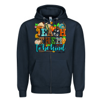 Navy teach them to be kind with pumpkins and fall Zipper Hoodie - AdoDesignShop