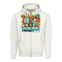 Oatmeal Heather teach them to be kind with pumpkins and fall Zipper Hoodie - AdoDesignShop