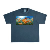 Midnight Navy clown fish  license plate Urban Heavy Tee - BarkalooDesign