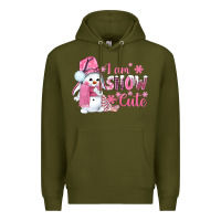 Army Green i am snow cute pink bbs Premium Hoodie - BundleAndBundleShop
