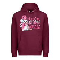 Burgundy i am snow cute pink bbs Premium Hoodie - BundleAndBundleShop