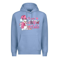 Colony Blue i am snow cute pink bbs Premium Hoodie - BundleAndBundleShop