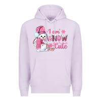 Lilac i am snow cute pink bbs Premium Hoodie - BundleAndBundleShop