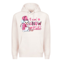 Pale Pink i am snow cute pink bbs Premium Hoodie - BundleAndBundleShop