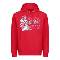 Red i am snow cute pink bbs Premium Hoodie - BundleAndBundleShop