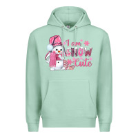 Seafoam i am snow cute pink bbs Premium Hoodie - BundleAndBundleShop