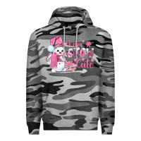 Slate Camo i am snow cute pink bbs Premium Hoodie - BundleAndBundleShop