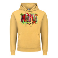 Vintage Mustard mama claus Vintage Hoodie - Zillion Design Studio