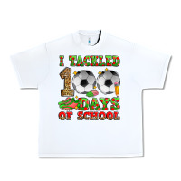 White i tackled 100 days of school soccer Urban Heavy Tee - Zillion Design Studio