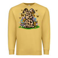 Antique Gold western floral bunny Premium Sweatshirt - MaliasSmallBusiness