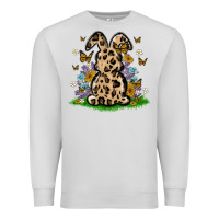 Dove Grey western floral bunny Premium Sweatshirt - MaliasSmallBusiness