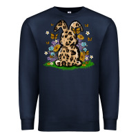 Navy western floral bunny Premium Sweatshirt - MaliasSmallBusiness