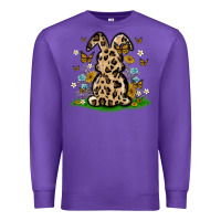 Purple western floral bunny Premium Sweatshirt - MaliasSmallBusiness