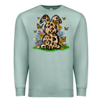 Seafoam western floral bunny Premium Sweatshirt - MaliasSmallBusiness