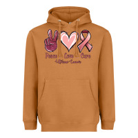 Meerkat Peace Love Cure Uterine Cancer Heavyweight Hoodie - Jasminsmagicworld