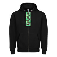 Black dinosaur ankylosaurus pen wrap Zipper Hoodie - Artiststas