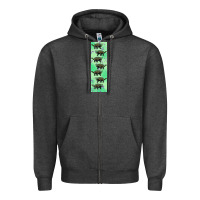 Charcoal Heather dinosaur ankylosaurus pen wrap Zipper Hoodie - Artiststas