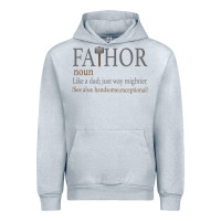 Heather Grey Fa-Thor Like Dad Just Way Mightier Urban Hoodie - Bettercallsaul