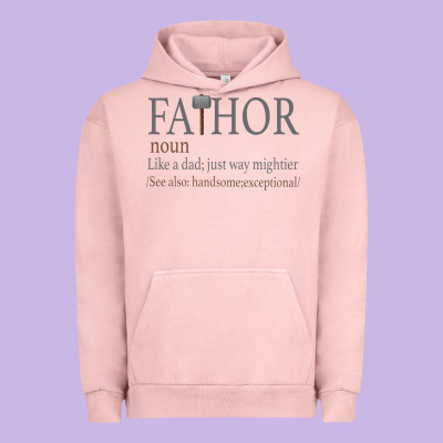 Fa-thor Like Dad Just Way Mightier Urban Hoodie Designed By Bettercallsaul