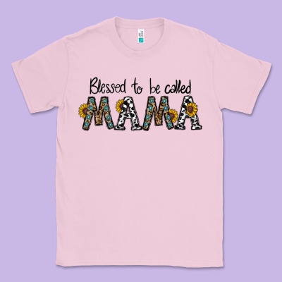 Blessed To Be Called Mama Classic Tee Designed By Cowhidedigitalart
