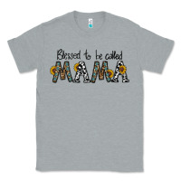 Heather Grey blessed to be called mama Classic Tee - CowhideDigitalArt