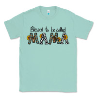 Seafoam blessed to be called mama Classic Tee - CowhideDigitalArt